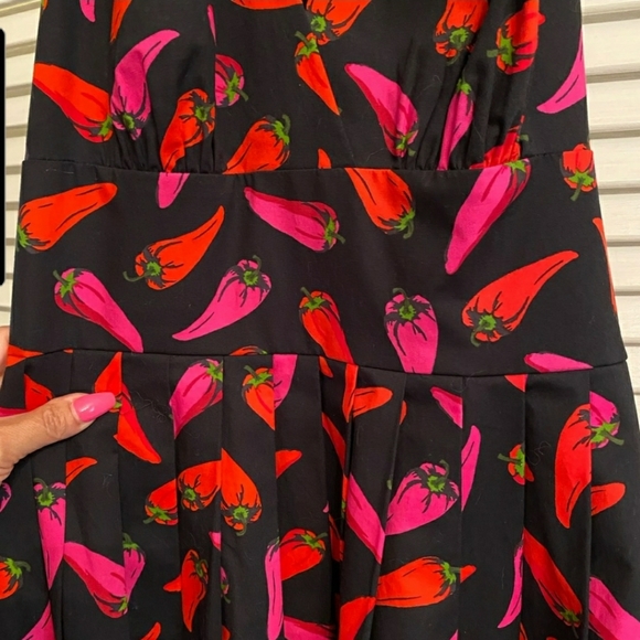 Kate Spade BNWOT Chilli pepper halter dress - Picture 4 of 7